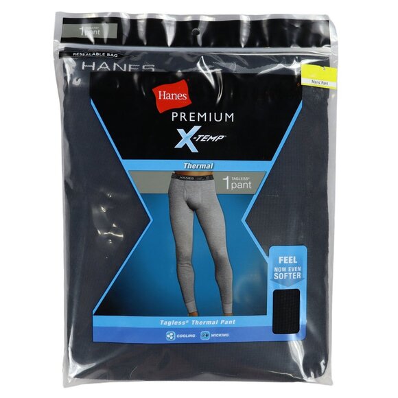 Hanes Premium X-Temp Tagless Thermal Pant Long Johns Men's Underwear NWT - Picture 1 of 3